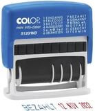 COLOP Stempel S120/WD, Datumseinstellung / 12 vorgefertigte Texte,...