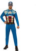 Rubies Kostüm Captain America Comic Kostüm, Schnell & easy verkleidet als
