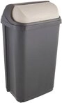 keeeper M&uuml;lleimer rasmus, Abfallbeh&auml;lter mit Rolldeckel, 50 l, Made in Europe, 39 x