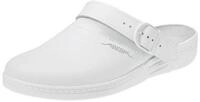 Abeba Berufsschuhe EN 20347:2012 OB Clog Gr.38 wei&szlig; Leder m.Fersenriemen Abe...