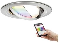 Paulmann LED Einbauleuchte EBL Set Nova Plus ZB Coin RGBW rd schw LED 1x5.2W...