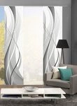 HOME WOHNIDEEN Schiebegardine WUXi (3 St), Klettband, blickdicht, HxB: 245x60,...
