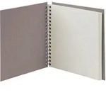 Fotoalbum Fotoalbum Whire-O 60 Seiten 230x230mm taupe/offwhite