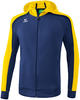 Erima Trainingsjacke Kinder Liga 2.0 Trainingsjacke mit Kapuze blau|gelb