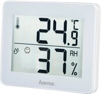 Hama Thermo-/Hygrometer "TH-130", Wei&szlig; Thermometer Innenwetterstation