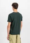 T-Shirt ALPHA INDUSTRIES "Basic T-Shirt SL", Herren, Gr. L, blau (schwarz petrol),