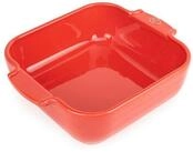 PEUGEOT Auflaufform APPOLIA Keramik 21cm Quadratisch Rot Sp&uuml;lmaschinen,...