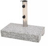 vidaXL Sonnenschirmständer Granit 25kg grau (43725)