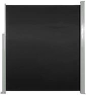 vidaXL Seitenmarkise 160 x 500 cm Ausziehbare Seitenmarkise 160x500 cm Schwarz