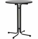 MFG Freizeitm&ouml;bel Gartentisch Stehtisch &Oslash; 85x110 cm, grau, klappbar