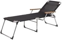 Fiam Gartenliege Sonnenliege Amigo 40 plus Schwarz mit Armlehne von FIAM