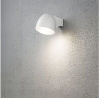 KONSTSMIDE Au&szlig;en-Wandleuchte Aluminium, wei&szlig;, 4W, warmwei&szlig;, 240lm, IP44,