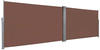 vidaXL Doppel-Seitenmarkise 600 x 160 cm braun