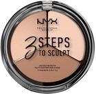 NYX PROFESSIONAL MAKEUP Puder 3 STEPS TO SCULPT, einfaches Contouring und