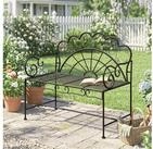 Outsunny Gartenbank Bank Gartenm&ouml;bel 2-Sitzer (Parkbank, 1-St., Sitzbank),...