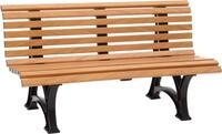 Blome Gartenbank 3er-Bank Helgoland 150 cm Holzoptik, Vollkunststoff