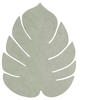 Platzset, HIPPO Tischset Monstera Leaf S olive green 26x22, LIND DNA