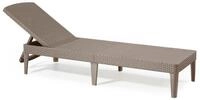 Allibert Gartenliege Jaipur Sun Lounger, Neigbare [4 Stufen] R&uuml;ckenlehne