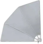 vidaXL Sichtschutzf&auml;cher Faltbarer Balkonf&auml;cher Grau 210&times;210 cm