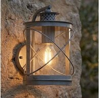 EGLO Au&szlig;en-Wandleuchte, Leuchtmittel nicht inklusive, Wandlampe Au&szlig;en...