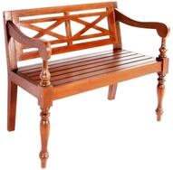 vidaXL Sitzbank vidaXL Batavia-Sitzbank 98 cm Mahagoni Massivholz Dunkelbraun