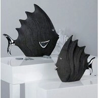 Casablanca by Gilde Tierfigur Figur Fisch (1 St), Schwarze Steinoptik mit...