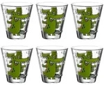 LEONARDO Kinderbecher Bambini Kinderbecher 215 ml 6er Set, 6-tlg., Glas schwarz