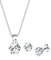 Elli Schmuckset 925 Sterling Silber, mit Kristallen von Swarovski&reg;