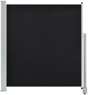 vidaXL Seitenmarkise Ausziehbare Seitenmarkise 140x300 cm Schwarz