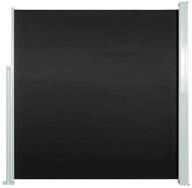 vidaXL Seitenmarkise Ausziehbare Seitenmarkise 140x300 cm Schwarz