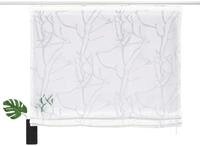 OTTO home Raffrollo Anna, mit Klettband, Halbtransparent, Ausbrenner, Viskose