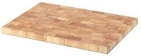 Continenta Schneidebrett Schneidebrett 35x25x2 cm Gummibaum Stirnholz, Gummibaum