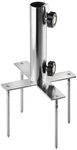 Schneider Schirme Sonnenschirm SCHNEIDER Rasen-Vierzack, Sonnenschirmst&auml;nder, silber