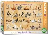 EUROGRAPHICS Puzzle Puzzle Yoga ist eine Familienaktivit&auml;t XL 500 Teile,...