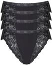 Tai-Slip SLOGGI "Chic", Damen, Gr. 46, schwarz, Obermaterial: 95% Baumwolle, 5%