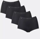 sloggi Maxislip Basic+ (4er Pack) weiche N&auml;hte, Baumwollmischung