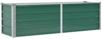 vidaXL Hochbeet, Garten-Hochbeet Verzinkter Stahl 160x40x45 cm Gr&uuml;n