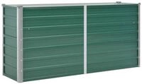 vidaXL Hochbeet, Garten-Hochbeet Verzinkter Stahl 160x40x77 cm Gr&uuml;n