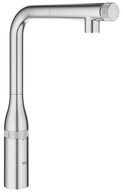 Grohe K&uuml;chenarmatur Essence Smart Control, L-Auslauf herausziehbarer Mousseur,