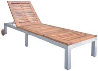 vidaXL Gartenliege Sonnenliege Massivholz, 1 St.