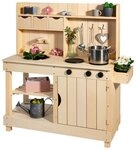 MUDDY BUDDY&reg; Outdoor-Spielk&uuml;che Explorer Holz, Matschk&uuml;che, natur