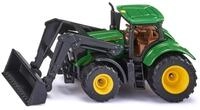Siku Spielzeug-Auto siku John Deere 6215R Traktor mit beweglichem Frontlader -