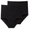 Schiesser Maxislip "Cotton Essentials" (2er Pack) mit zarten Stickerei-Motiven