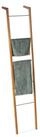 relaxdays Leiterregal Handtuchhalter Bambus