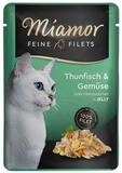 Miamor Feine Filets mit Thunfisch & Gem&uuml;se in Jelly Pouch 100 g - 24 St&uuml;ck,