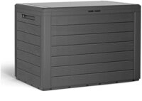Casaria Auflagenbox Lille (1 St), Balkonbox Holzoptik Stecksystem Griffmulden