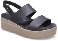 Keilsandalette CROCS "Brooklyn Low Wedge", Damen, Gr. 36, schwarz (schwarz,