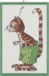 EKELUND MASTER WEAVERS 1692 Geschirrtuch K&uuml;chenhandtuch Findus 40x60 cm, (1-tlg., 1