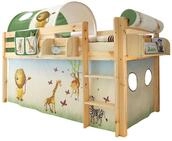 Ticaa Hochbett Hochbett "Malte" Kiefer Natur Motiv