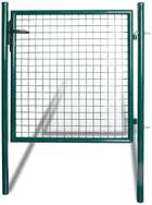 vidaXL Gartentor Einzelt&uuml;r-Gartentor 100x100 cm pulverbeschichteter Stahl